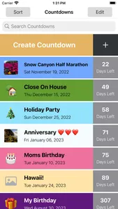 Countdown: Events & Deadlines screenshot 0