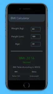 Pro Bmi Caclculator screenshot 0