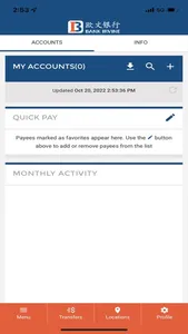 Bank Irvine Mobile screenshot 1