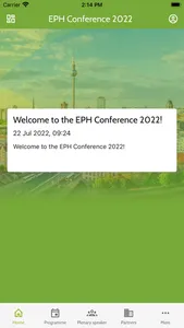 EPH Conference screenshot 1