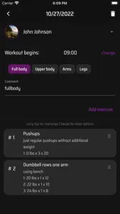 TRYHARD – Workout calendar screenshot 5