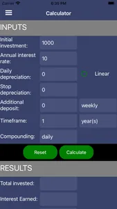 Compound Interest Calc. screenshot 0