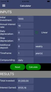 Compound Interest Calc. screenshot 1