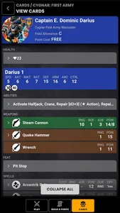 Warmachine App screenshot 1