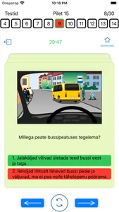 Tests traffic rules 2023 Exam screenshot 1