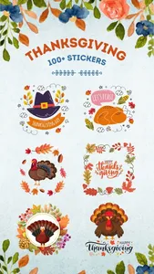 100+ Thanksgiving Day Stickers screenshot 0