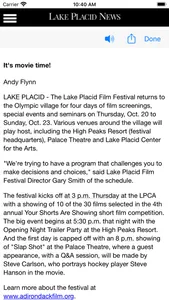 Lake Placid News screenshot 2