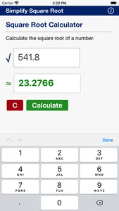 Simplify Square Root screenshot 3