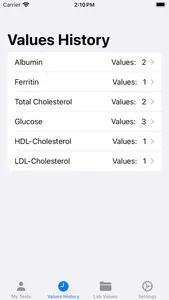 Lab Tracker screenshot 2
