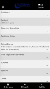 BlueMoon Restaurant & Takeaway screenshot 0