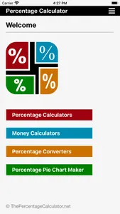 Percentage Calculator (%) screenshot 0