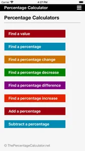 Percentage Calculator (%) screenshot 1