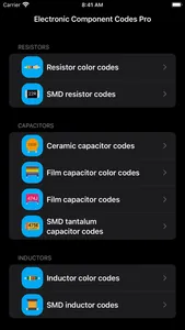 Electronic Component Codes Pro screenshot 0