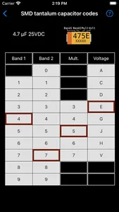 Electronic Component Codes Pro screenshot 6