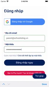 Schoolisting Parent screenshot 0