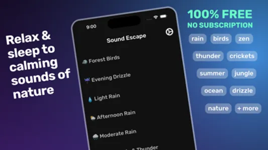 Relaxing Sounds for Sleep screenshot 0