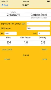 Exposure Time Calculation screenshot 1