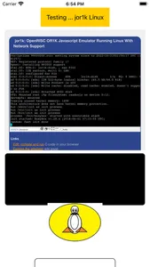 jor1k-Linux screenshot 1