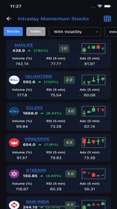 Intradayscreener screenshot 3