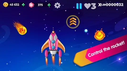 Rocket in Space: Running Games screenshot 0