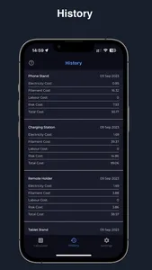 3D Printer Cost Calculator screenshot 1