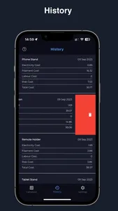 3D Printer Cost Calculator screenshot 2