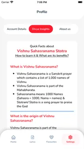 Vishnu Sahasranama Stotram screenshot 1