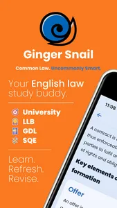 Ginger Snail - Study UK Law screenshot 0