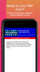 PMP Practice Test Exam screenshot 0