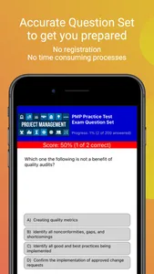 PMP Practice Test Exam screenshot 3