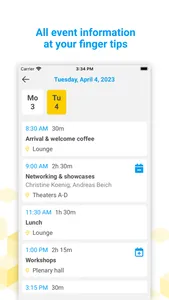 Event-App screenshot 2