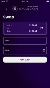 GAUGECASH Wallet screenshot 1