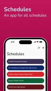 Schedules: find your schedules screenshot 0