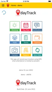 dayTrack Field Activity App screenshot 6