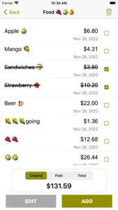 Simple Shopping List - Expense screenshot 1