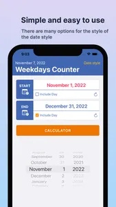 Weekdays Counter screenshot 2