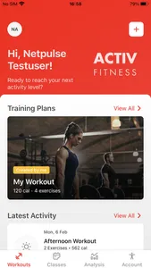 ACTIV FITNESS screenshot 1