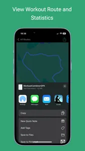 Combine Workouts: Export GPX screenshot 3