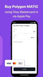 Buy Polygon Matic with card screenshot 2