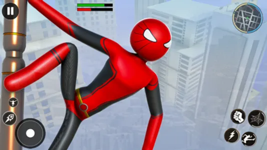 Flying Hero Stickman Superhero screenshot 1