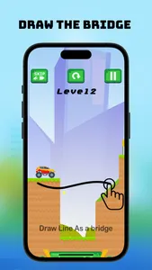 Draw The Bridge Race Car Game screenshot 0