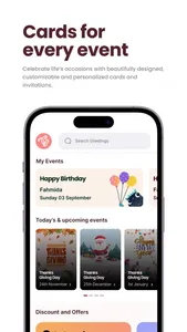 Greetify App screenshot 1