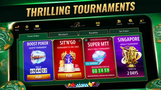 Bellagio Poker - Texas Holdem screenshot 1