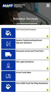 Nait member benefits screenshot 4