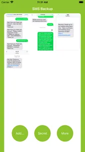 SMS Backup & Secret screenshot 1