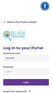 Plan Tracker Portal screenshot 0