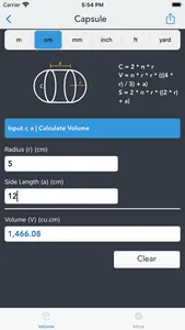 Volume Calculator. screenshot 2