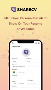 Share CV: Website Resume Maker screenshot 2