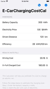 E-CarChargingCostCal screenshot 0