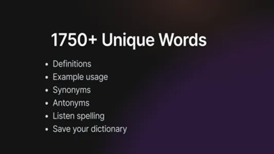 import | 1750+ Unique Words screenshot 3